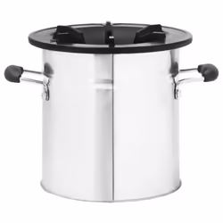 vidaXL Camping Wood Stove Silver Stainless Steel Charcoal Grill Fireplace - Additional view 5