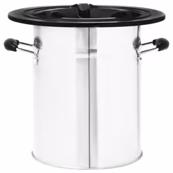 vidaXL Camping Wood Stove Stainless Steel Charcoal Outdoor Fireplace Firepit - silver - Additional view 6