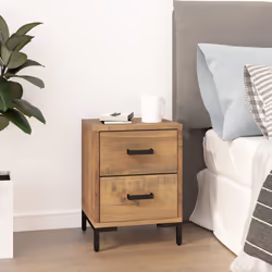 VidaXL 349911 nightstand/bedside table Brown