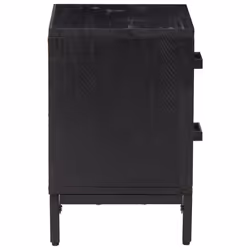 VidaXL 349912 nightstand/bedside table Black - Additional view 5