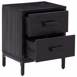 VidaXL 349914 nightstand/bedside table Black - Additional view 4