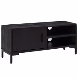 VidaXL 349916, Black, Metal, Wood, 900 mm, 300 mm, 400 mm, 1 pc(s)