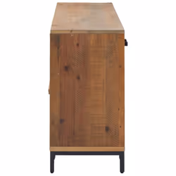 vidaXL Solid Wood Pine Sideboard Recycled Cupboard Home Organiser Side Cabinet - brown - Additional view 4