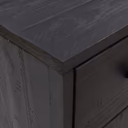 vidaXL Solid Wood Pine Sideboard Recycled Cupboard Home Organiser Side Cabinet - black - Additional view 5