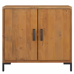vidaXL Solid Wood Pine Sideboard Brown Recycled Storage Cabinet Highboard - Additional view 2