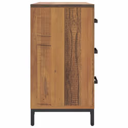 vidaXL Solid Wood Pine Chest of Drawers Recycled Sideboard Drawer Cabinet - brown - Additional view 4
