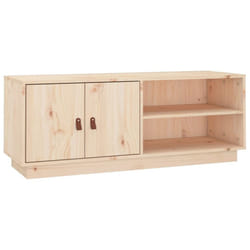 vidaXL Solid Wood Pine TV Cabinet TV Console Media Unit Cabinet Multi Colours - Brown