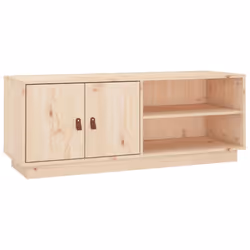 vidaXL Solid Wood Pine TV Cabinet TV Console Media Unit Cabinet Multi Colours - Brown
