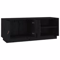 vidaXL Solid Wood Pine TV Cabinet TV Console Media Unit Cabinet Multi Colours - Black - Additional view 7