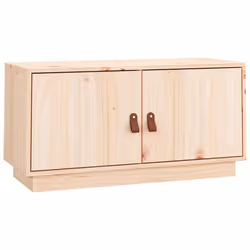 vidaXL Solid Wood Pine TV Cabinet TV Console Media Unit Cabinet Multi Colours - Brown