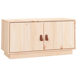 vidaXL Solid Wood Pine TV Cabinet TV Console Media Unit Cabinet Multi Colours - Brown