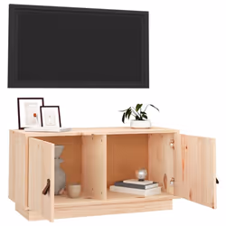 vidaXL Solid Wood Pine TV Cabinet TV Console Media Unit Cabinet Multi Colours - Brown - Additional view 5