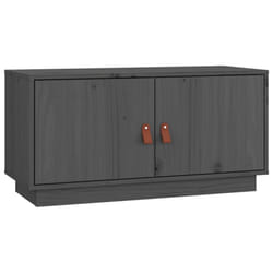 vidaXL Solid Wood Pine TV Cabinet TV Console Media Unit Cabinet Multi Colours - Grey