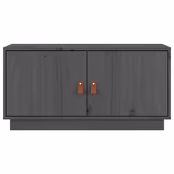 vidaXL Solid Wood Pine TV Cabinet TV Console Media Unit Cabinet Multi Colours - Grey - Additional view 6