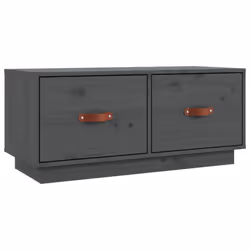 vidaXL Solid Wood Pine TV Cabinet HiFi Media Unit TV Console Multi Colours - Grey