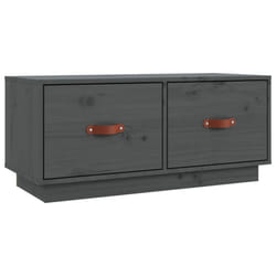 vidaXL Solid Wood Pine TV Cabinet HiFi Media Unit TV Console Multi Colours - Grey