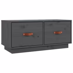vidaXL Solid Wood Pine TV Cabinet HiFi Media Unit TV Console Multi Colours - Grey