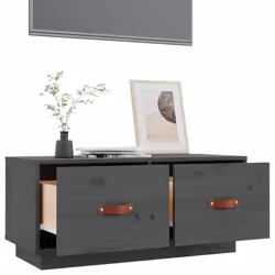 vidaXL Solid Wood Pine TV Cabinet HiFi Media Unit TV Console Multi Colours - Grey - Additional view 5
