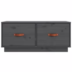 vidaXL Solid Wood Pine TV Cabinet HiFi Media Unit TV Console Multi Colours - Grey - Additional view 6