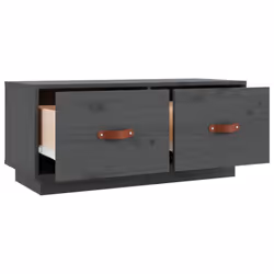vidaXL Solid Wood Pine TV Cabinet HiFi Media Unit TV Console Multi Colours - Grey - Additional view 7