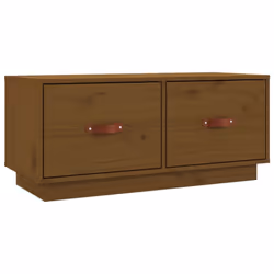 vidaXL Solid Wood Pine TV Cabinet HiFi Media Unit TV Console Multi Colours - Honey brown
