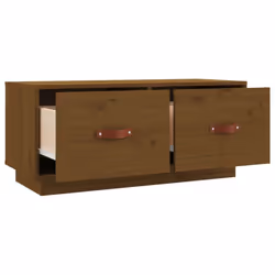 vidaXL Solid Wood Pine TV Cabinet HiFi Media Unit TV Console Multi Colours - Honey brown - Additional view 6