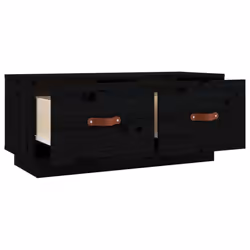 vidaXL Solid Wood Pine TV Cabinet HiFi Media Unit TV Console Multi Colours - Black - Additional view 6
