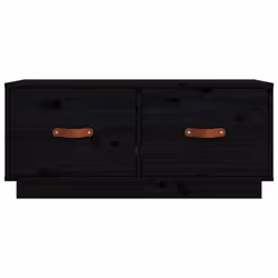 vidaXL Solid Wood Pine TV Cabinet HiFi Media Unit TV Console Multi Colours - Black - Additional view 7