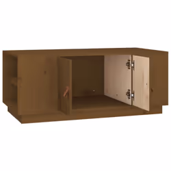 vidaXL Solid Wood Pine Coffee Table Side Centre Accent End Table Multi Colours - Honey brown - Additional view 7
