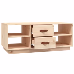 vidaXL Solid Wood Pine Coffee Table Centre Accent End Tea Table Multi Colours - Brown - Additional view 7