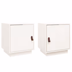 VidaXL 818278, White, Polyurethane (PU), Wood, 400 mm, 340 mm, 450 mm, 2 pc(s)