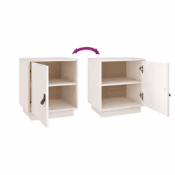 VidaXL 818278 nightstand/bedside table White - Additional view 8