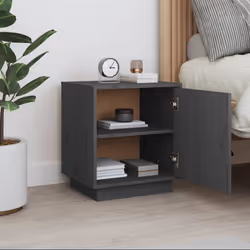 VidaXL 818279 nightstand/bedside table Grey