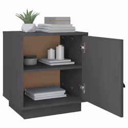 VidaXL 818280 nightstand/bedside table Grey - Additional view 5