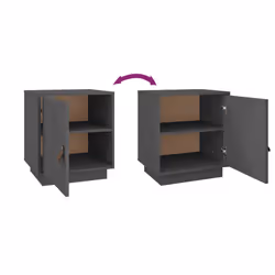 VidaXL 818280 nightstand/bedside table Grey - Additional view 8