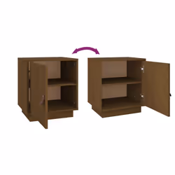VidaXL 818282 nightstand/bedside table Brown - Additional view 8