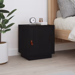 VidaXL 818283 nightstand/bedside table Black