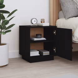 VidaXL 818283 nightstand/bedside table Black