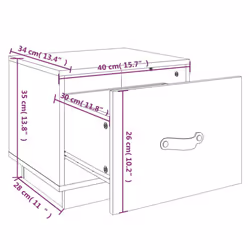 VidaXL 818286 nightstand/bedside table