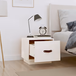 VidaXL 818288 nightstand/bedside table White