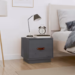 VidaXL 818289 nightstand/bedside table Grey