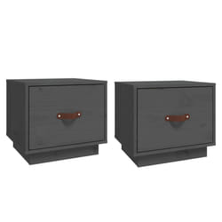 VidaXL 818290 nightstand/bedside table Grey