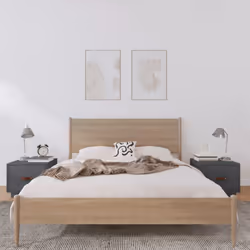 VidaXL 818290 nightstand/bedside table Grey
