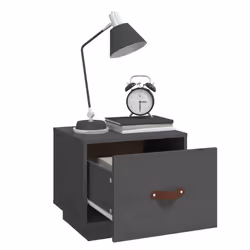 VidaXL 818290 nightstand/bedside table Grey - Additional view 4
