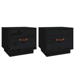 VidaXL 818294 nightstand/bedside table Black