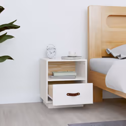VidaXL 818297 nightstand/bedside table White - Additional view 3