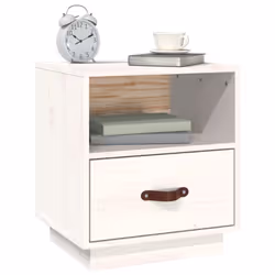 VidaXL 818297 nightstand/bedside table White - Additional view 4
