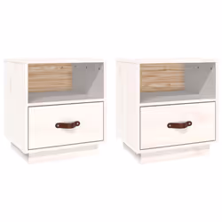 VidaXL 818298, White, Polyurethane (PU), Wood, 400 mm, 340 mm, 450 mm, 2 pc(s)