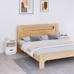 VidaXL 818298 nightstand/bedside table White