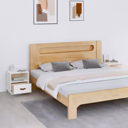 VidaXL 818298 nightstand/bedside table White